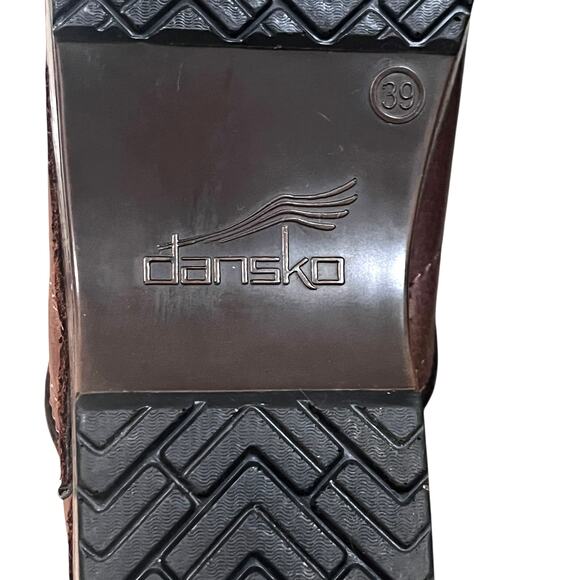 Dansko Saddle Full Grain  Leather Nursing Clog EU Size 39  US Women's 8.5-9, - Picture 8 of 8